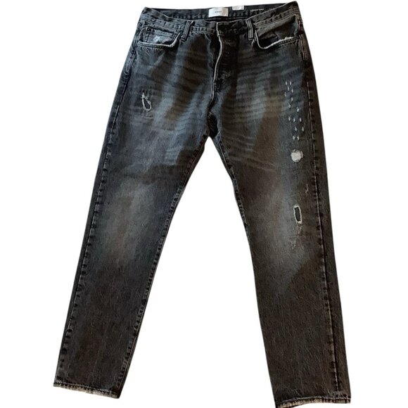 Ovadia New York Straight Taper 003 Button Fly Jeans Mens Size 38 - Picture 1 of 10